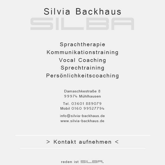 Silvia Backhaus - Logopädie & Coaching